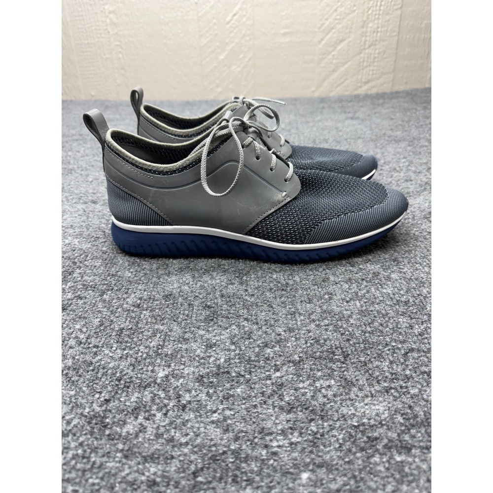 Cole Haan GrandMotion‎ Gray Blue Knit Leather Sneakers C26398 Mens 11M